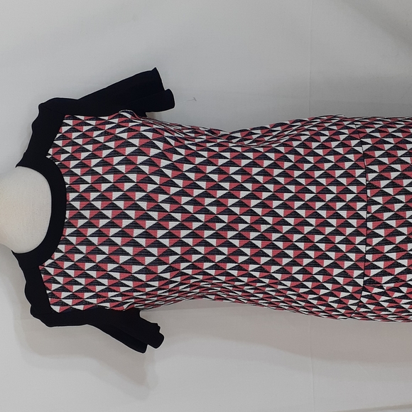 Kate Spade black blue orange and white blouse and matching skirt - Picture 2 of 9